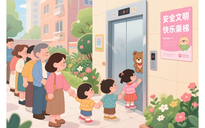 物業(yè)溫馨提示：愛護電梯，文明乘梯