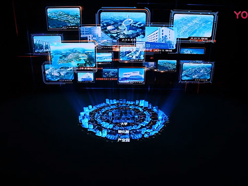 東湖光谷L幕數(shù)字沙盤(pán)現(xiàn)場(chǎng)拍攝