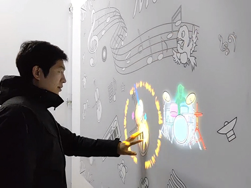 墻面投影雷達(dá)互動(dòng)